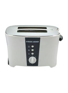 BLACK+DECKER Electric 4 Slice Long Slot Cool Touch Toaster 1350W 1350 W ET124-B5 White  - Image 1
