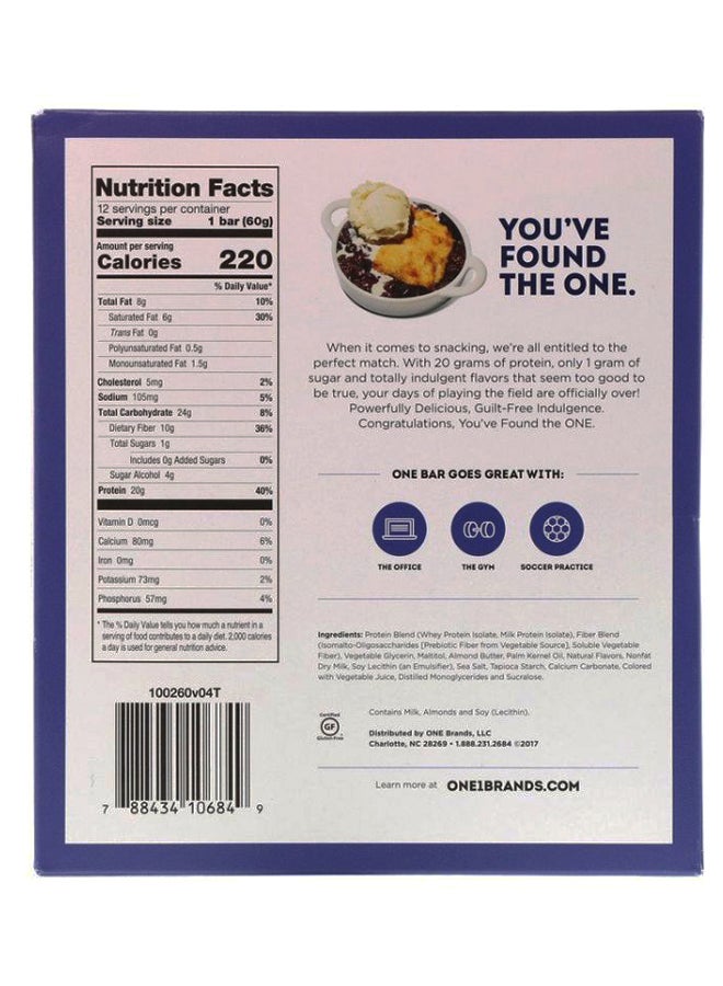 ONE BRANDS - Blueberry Cobbler - 12 Bars - Image 1