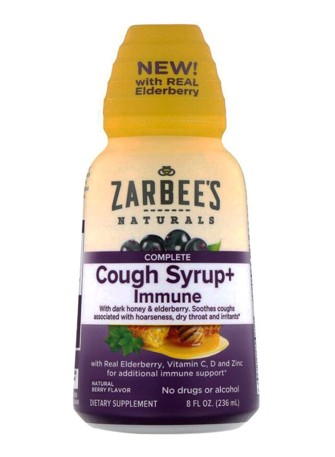 Zarbee's Naturals Complete Cough Syrup Plus Immune Support - Image 1