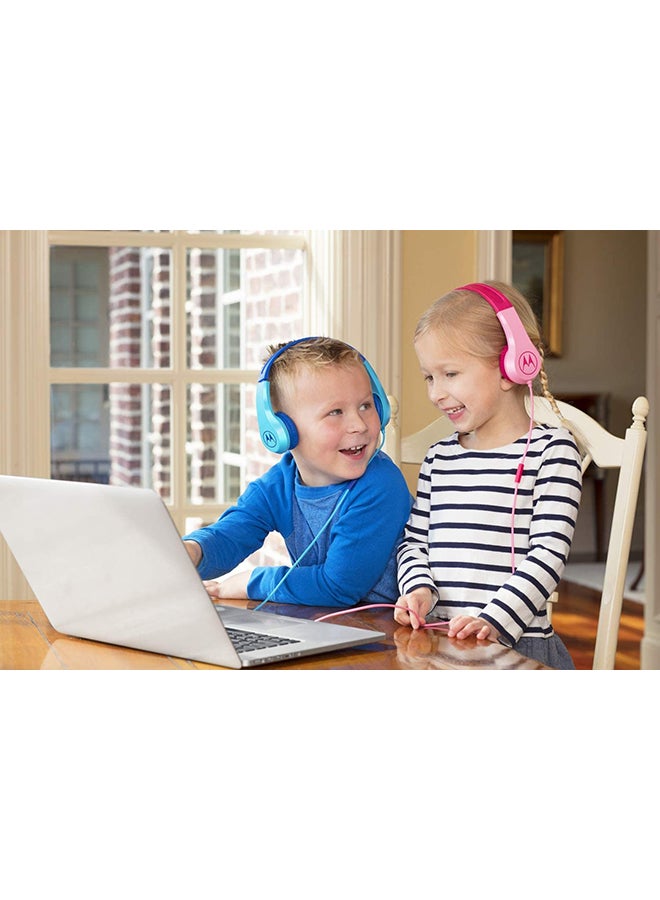 Motorola - Over-Ear Wired Kids Headphones Pink - Image 1