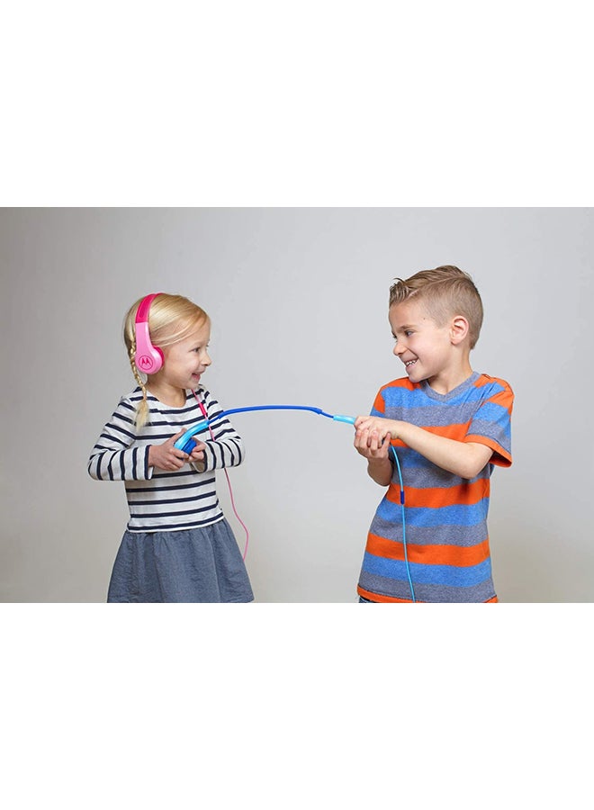 Motorola - Over-Ear Wired Kids Headphones Pink - Image 1