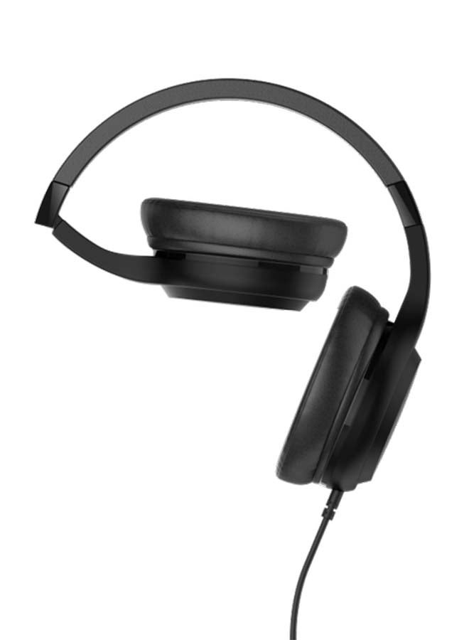 Motorola - Over-Ear Wired Headphones With Enhanced Bass Black - Image 1