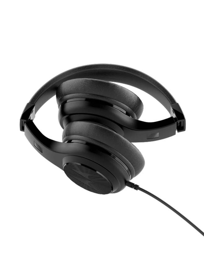 Motorola - Over-Ear Wired Headphones With Enhanced Bass Black - Image 1