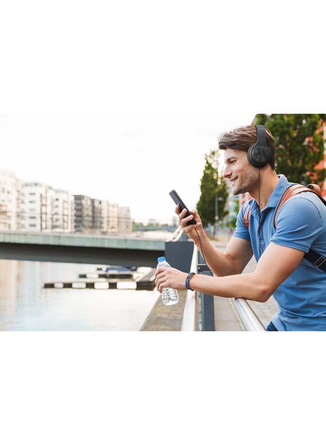 Motorola - Over-Ear Wired Headphones With Enhanced Bass Black - Image 1