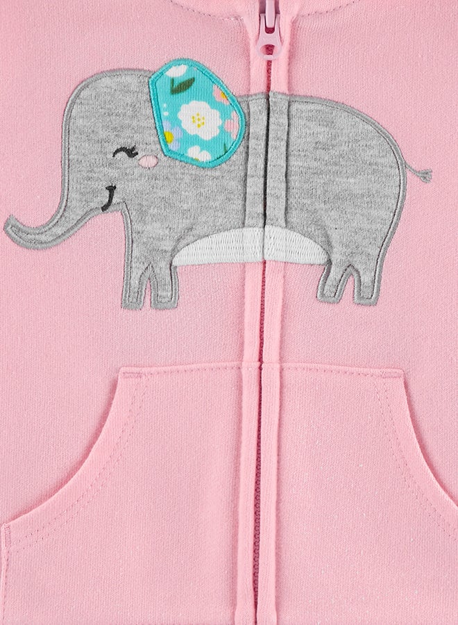 carter's - 3 Piece Elephant Themed Set Pink - Image 1