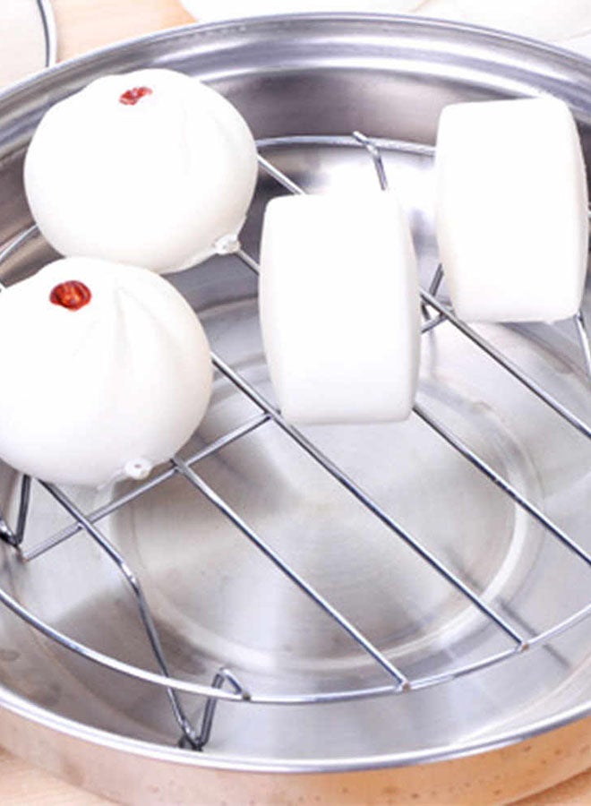 توشونكس رف طهي بالبخار من الستانلس ستيل بتصميم نصف دائري فضي 20x20x3Ø³Ù†ØªÙŠÙ…ØªØ± - Image 4