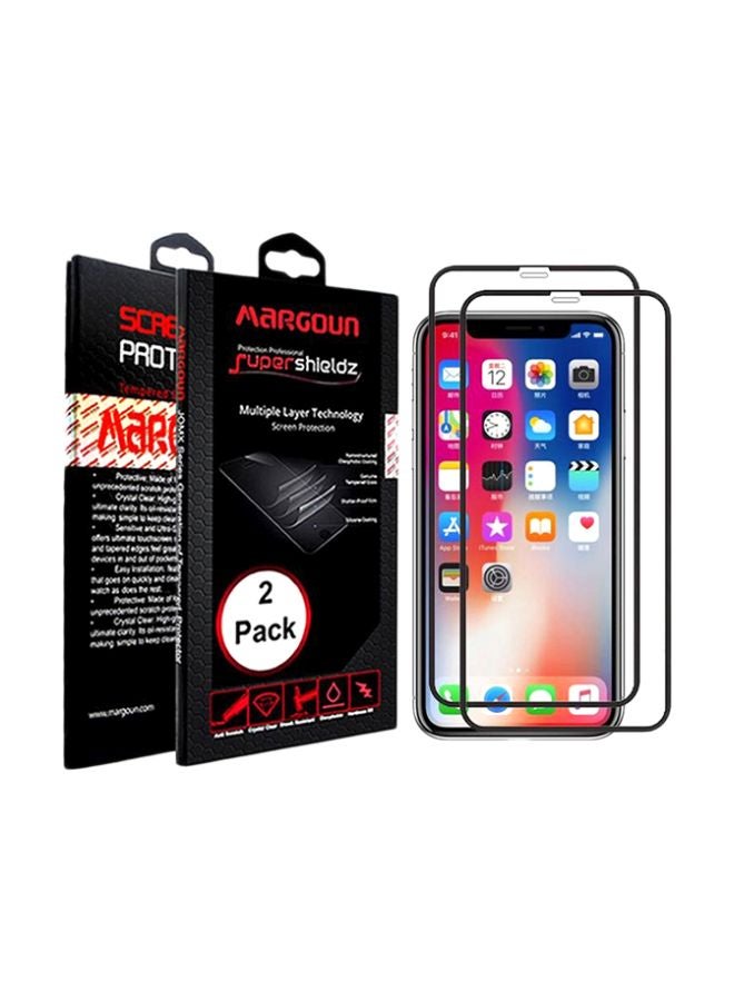 مارجون لاصقة حماية الشاشة لهاتف أبل آيفون XS ماكس أسود/شفاف - Image 2