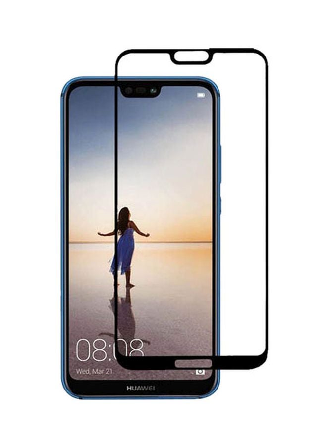 مارجون لاصقة حماية الشاشة 5D من الزجاج المقوى لهاتف هواوي P20 لايت/نوفا 3E أسود / شفاف - Image 1