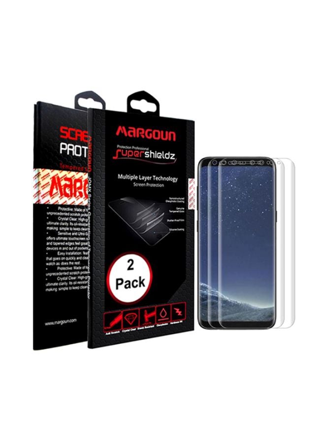MARGOUN 2-Piece 5D Screen Protector For Samsung Galaxy S8 Plus Clear - Image 2