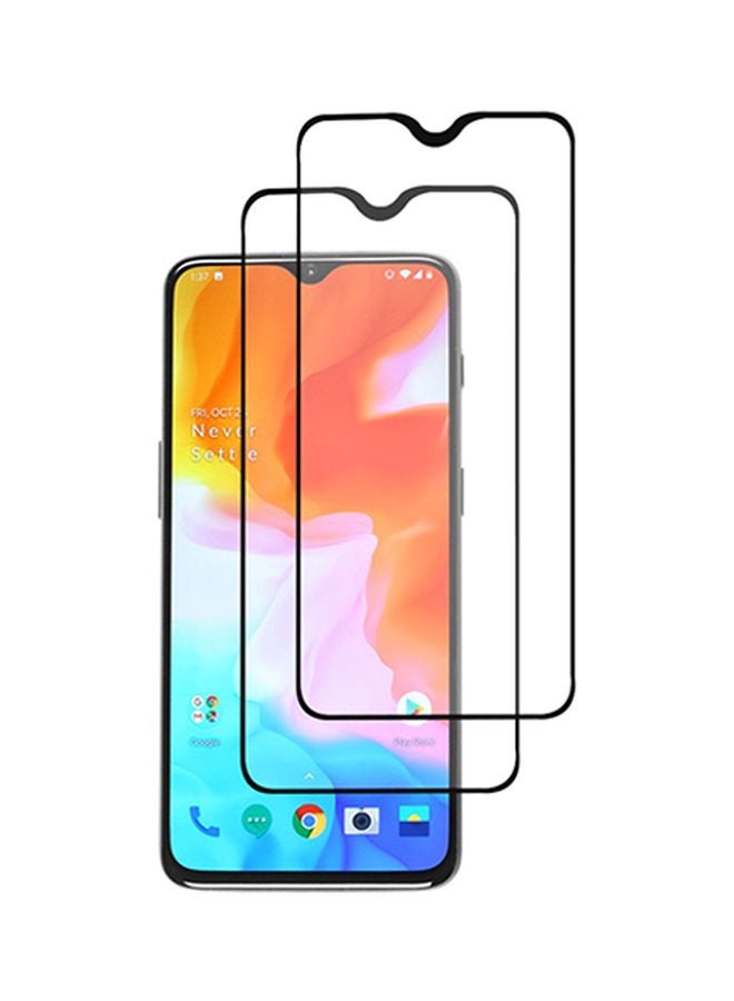 MARGOUN 2-Piece Super Sheildz Multi Layered Screen Protector For OnePlus 6T Black/Clear - Image 1