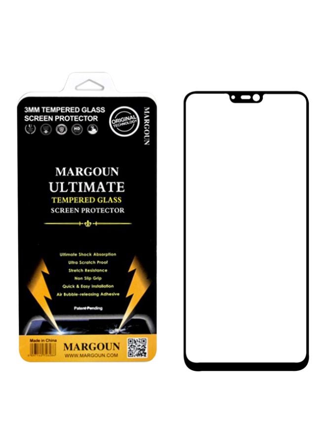 MARGOUN Replacement 5D Tempered Glass Screen Protector For OnePlus 6 Black/Clear - Image 2