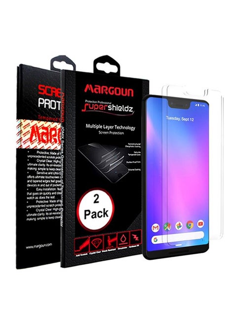Pack of 2 For Google Pixel 3 Xl Shockproof Screen Protector Clear