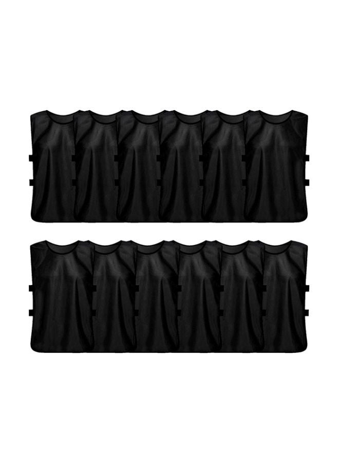 LIXADA 12-Piece Soccer Pinnies Quick Drying Footbal Vest Team Training Bibs  - Image 2