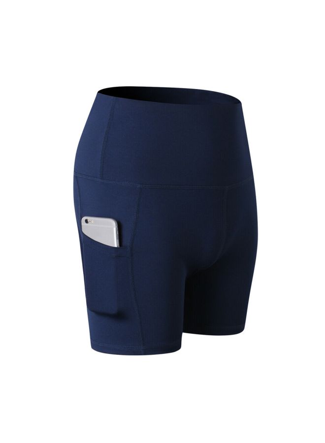 LIXADA High Waist Yoga Shorts With Pocket M  - Image 2