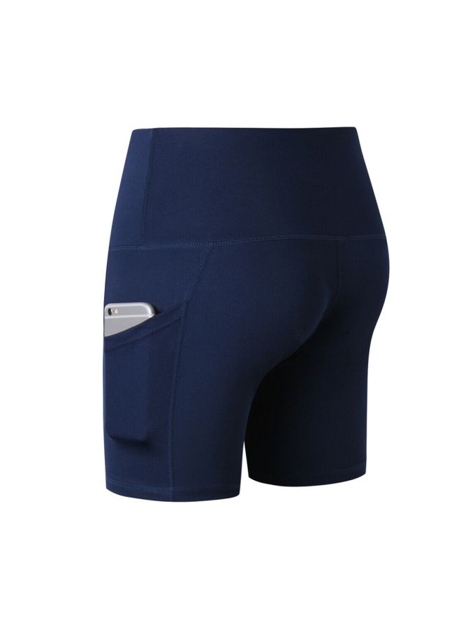 LIXADA High Waist Yoga Shorts With Pocket M  - Image 3