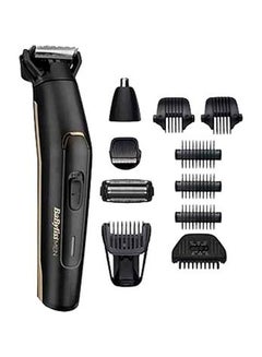 babyliss Carbon Titanium Multi Trimmer Kit Advanced Carbon Titanium Blade For Long-Lasting Cordless Multi Trimmer And 70 Minute Run Time 8 Hour Full Charge With Waterproof Design - MT860SDE, Black Black  - Image 1