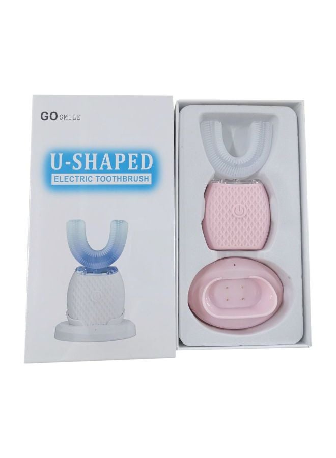 Go Smile U-Shaped Ultrasonic Electric Toothbrush Pink/White  - Image 2