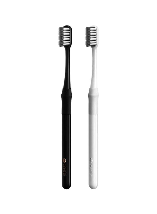 Xiaomi 2-Piece Dr.Bei Replaceable Toothbrush Set Black/White - Image 1