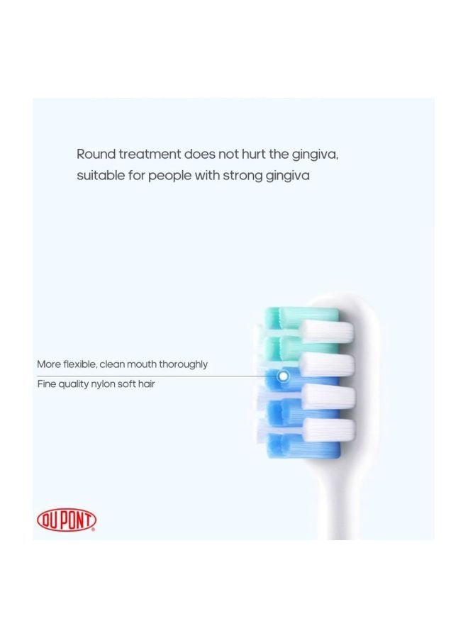 Xiaomi 2-Piece Dr. Bei Sonic Toothbrush Head White - Image 4