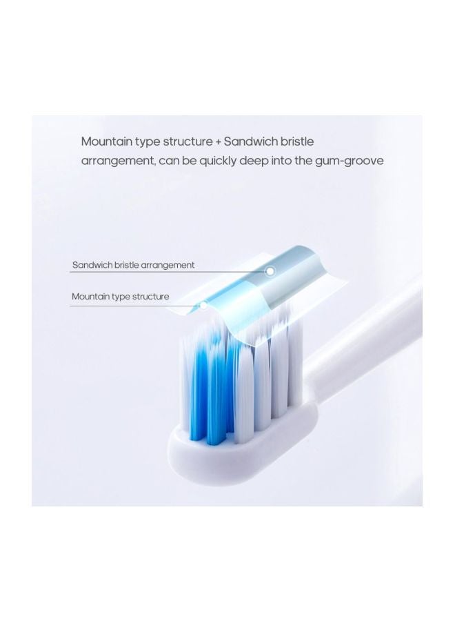 Xiaomi 2-Piece Dr. Bei Sonic Toothbrush Head White - Image 3