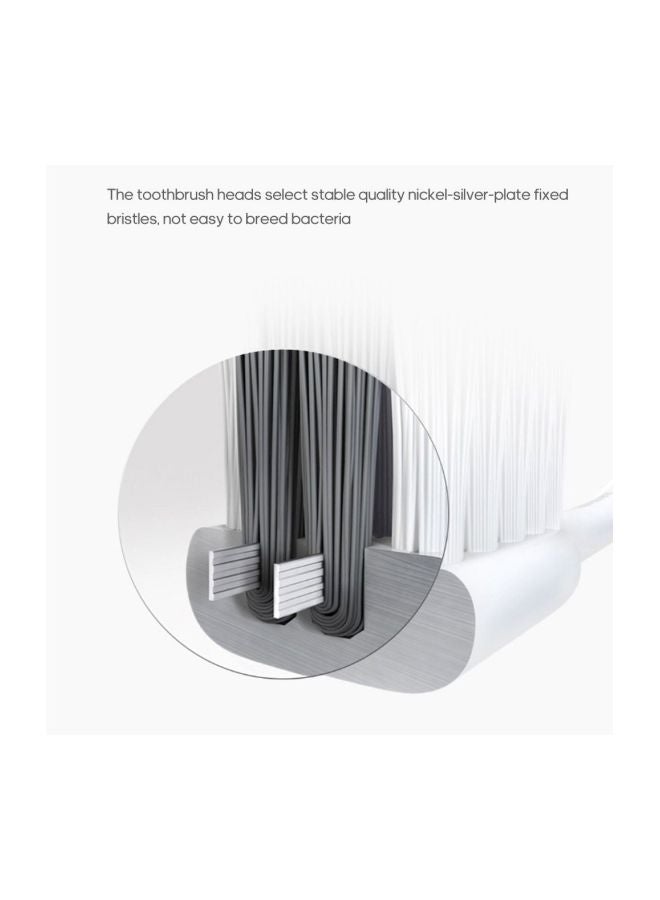 Xiaomi 2-Piece Dr. Bei Sonic Toothbrush Head White - Image 4