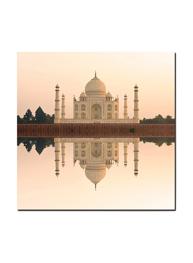 Atiq Taj Mahal Wall Art Painting Multicolour 30 x 30cm - Image 1