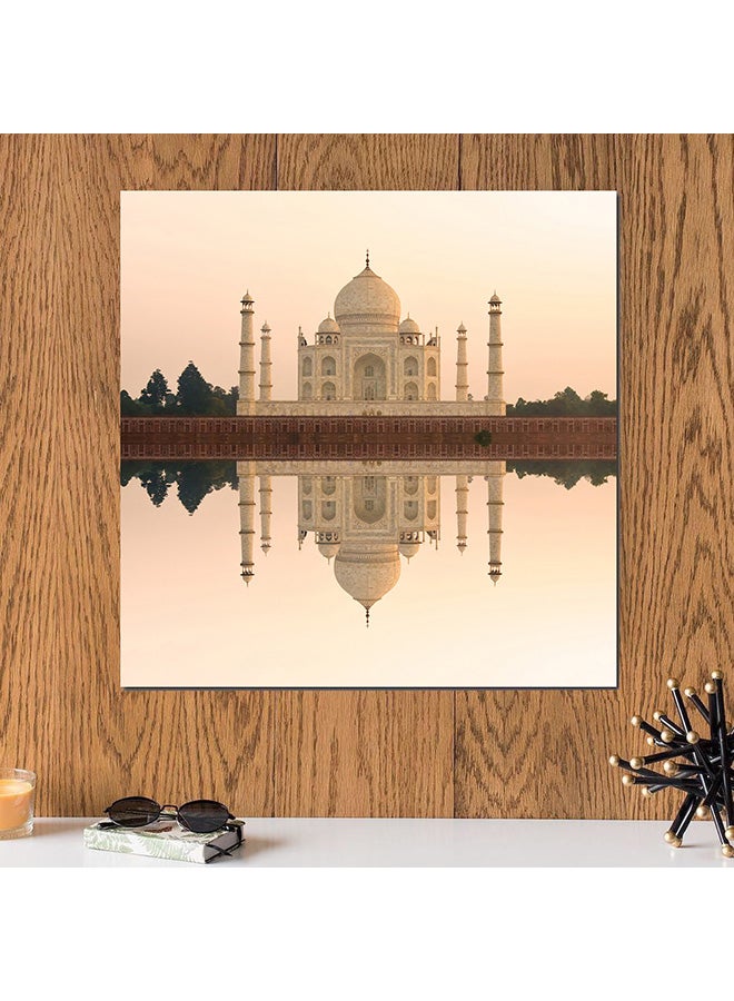 Atiq Taj Mahal Wall Art Painting Multicolour 30 x 30cm - Image 2