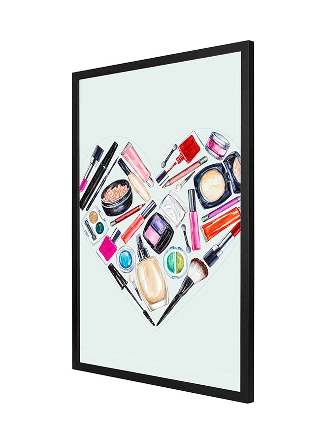 LOWHA Makeup Kit Wall Art Frame Painting Multicolour 53 x 73cm