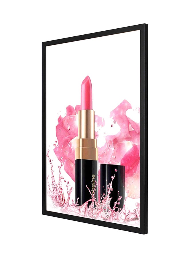 LOWHA Lipstick Wall Art Frame Painting Multicolour 53 x 73cm
