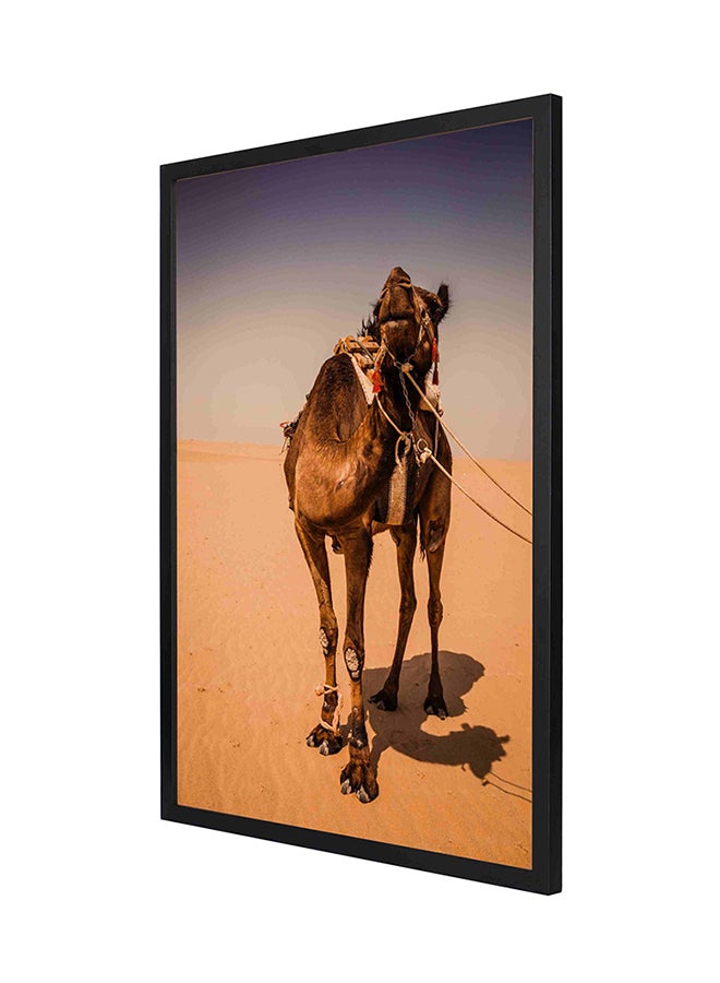LOWHA Camel Wall Art Frame Painting Multicolour 53 x 73centimeter
