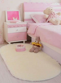 Soft Fluffy Pattern Decorative Floor Mat White 40 x 60cm - v1587556365/N36692253A_1