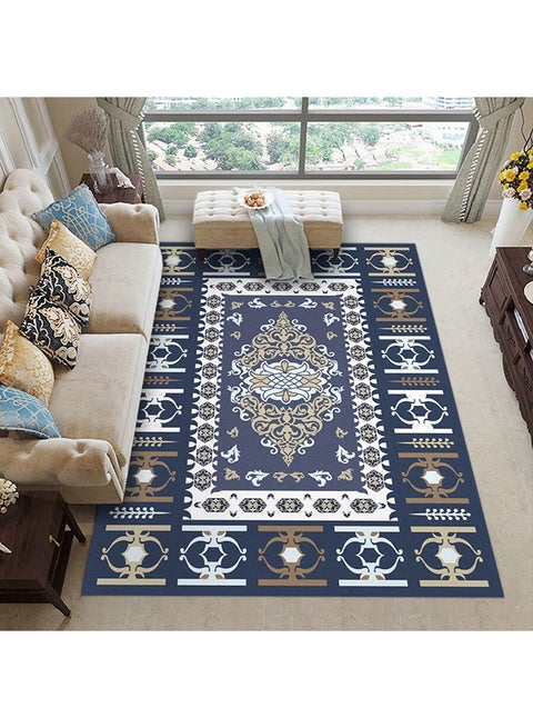 Anti-Slip Modern Design Living Room Mat Multicolour 40 x 60cm