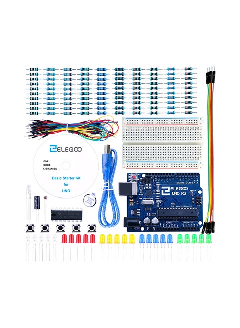 Project Basic Starter Kit With Tutorial And UNO R3 For Arduino Multicolour