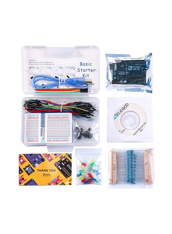 Project Basic Starter Kit With Tutorial And UNO R3 For Arduino Multicolour