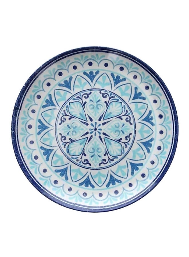 Tognana Melamine Round Tray Blue/White 30cm 