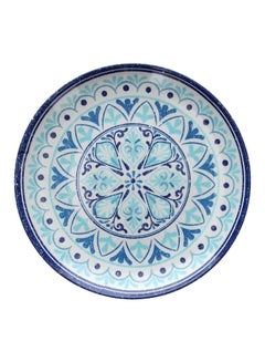 Tognana Melamine Round Tray Blue/White 45cm 