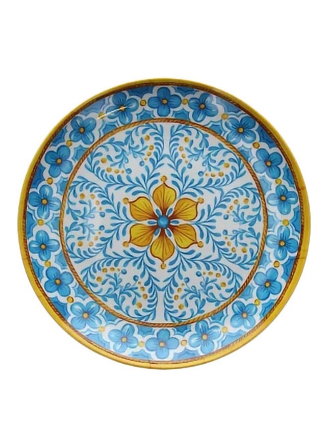 Tognana Melamine Round Tray Blue/Yellow 30centimeter 