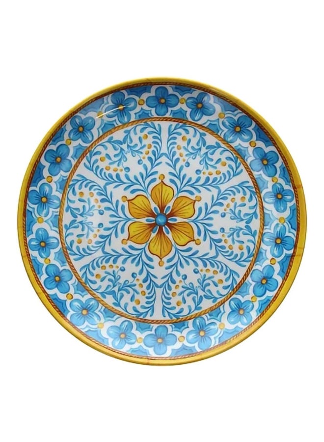 Tognana Melamine Round Tray Blue/Yellow 45cm 
