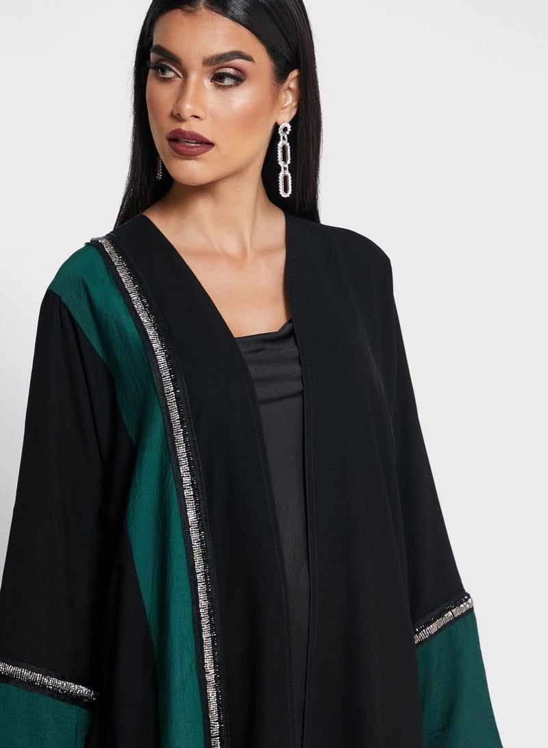 Haya's Closet - Colorblock Abaya Multicolour - Image 1