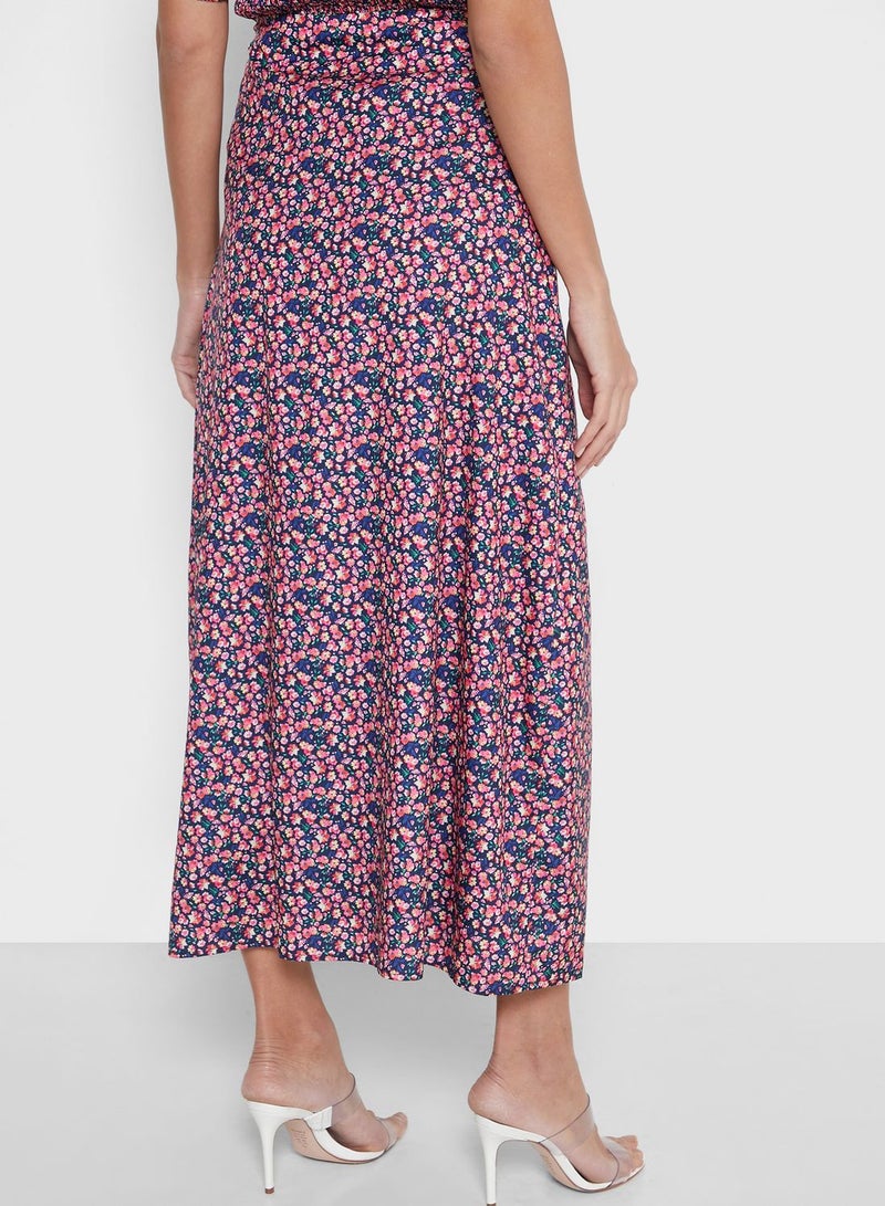 RINA Floral Print Square Neck Top Prints  - Image 2