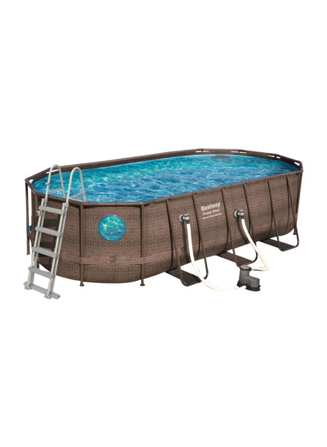 Bestway Power Steel Vista Series Tubular Pool 5.49x2.74x1.22meter - Image 1