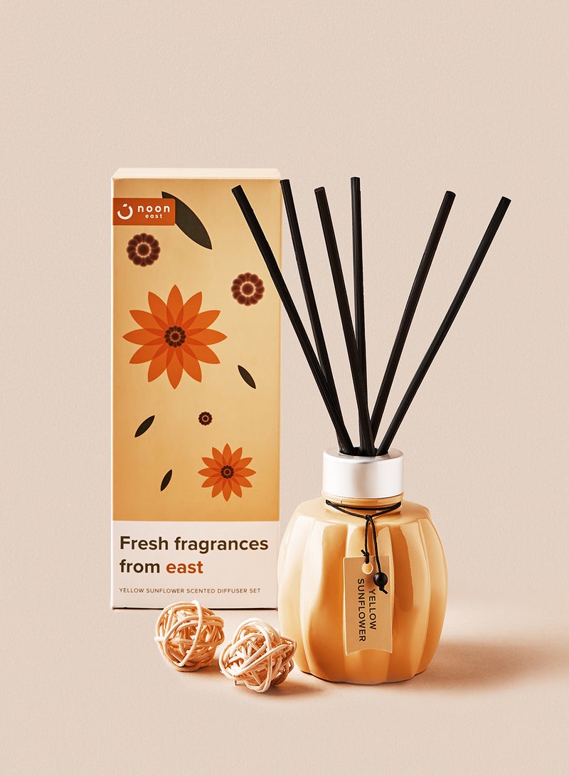 Noon East Scented Reed Diffuser Yellow Sunflower 100ml Yellow Sunflower 100ml  - Image 1