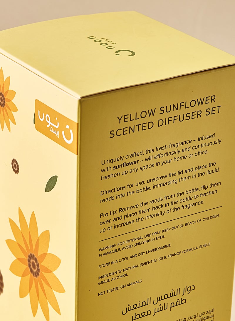 Noon East Scented Reed Diffuser Yellow Sunflower 100ml Yellow Sunflower 100ml  - Image 3