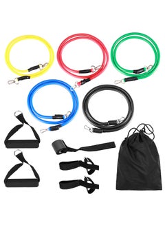 Kanteen Store 11-Piece Resistance Exercise Band Set With Bag 25 x 6cm  - Image 1
