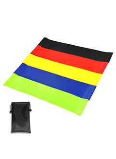 Generic 6-Piece Exercise Resistance Loop Band Set With Bag 18 x 2cm  - Image 1