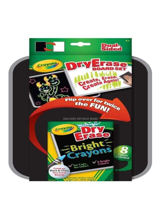 كرايولا لوح بوجهين يدعم المحو الجاف أسود / أحمر/ أخضر - Image 2