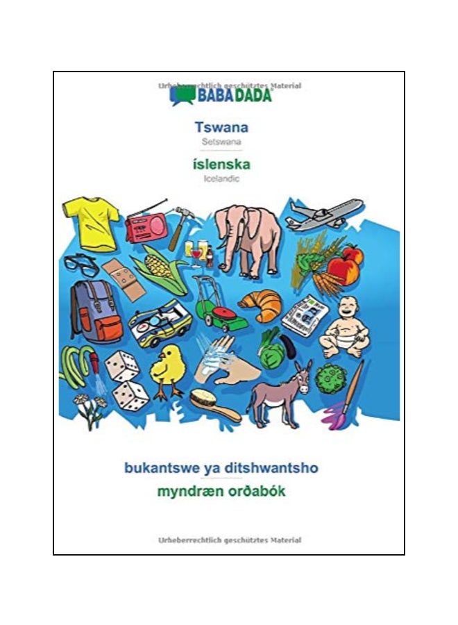 Tswana - Islenska, Bukantswe Ya Ditshwantsho - Myndraen Ordabok paperback icelandic