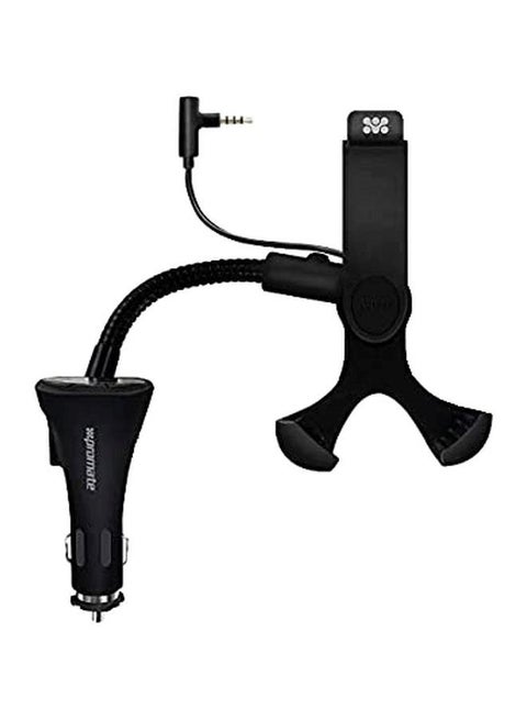 Universal USB FM Transmitter Smartphone Holder Black