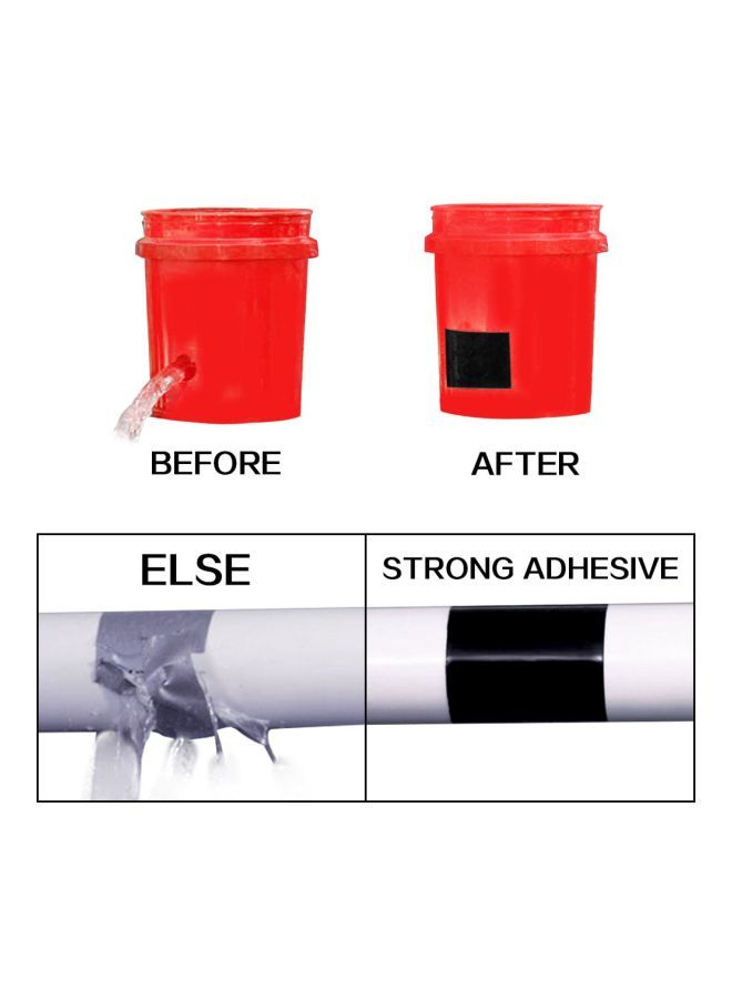 Waterproof Flex Tape For Garden Hose Pipe Black 10x8x8cm - Image 3