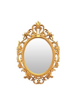 European Style Wall Mounted Mirror Gold 48x70x3centimeter